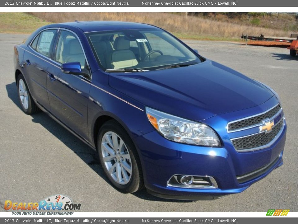 2013 Chevrolet Malibu LT Blue Topaz Metallic / Cocoa/Light Neutral Photo #2