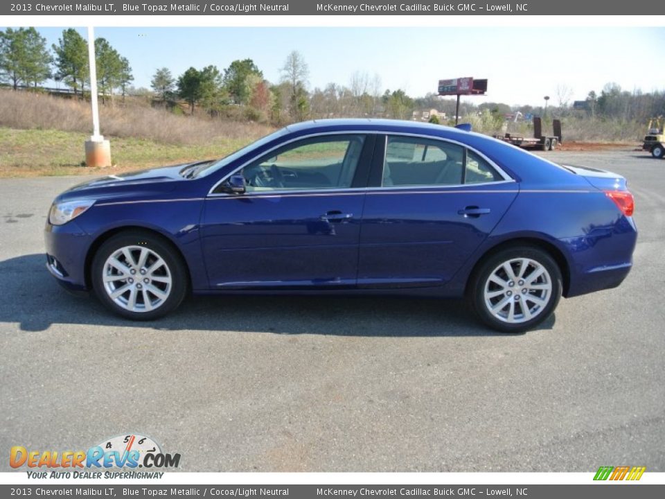 2013 Chevrolet Malibu LT Blue Topaz Metallic / Cocoa/Light Neutral Photo #3