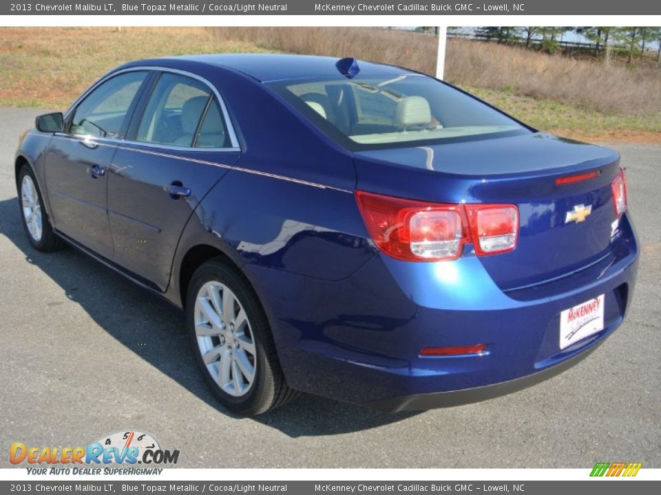 2013 Chevrolet Malibu LT Blue Topaz Metallic / Cocoa/Light Neutral Photo #4