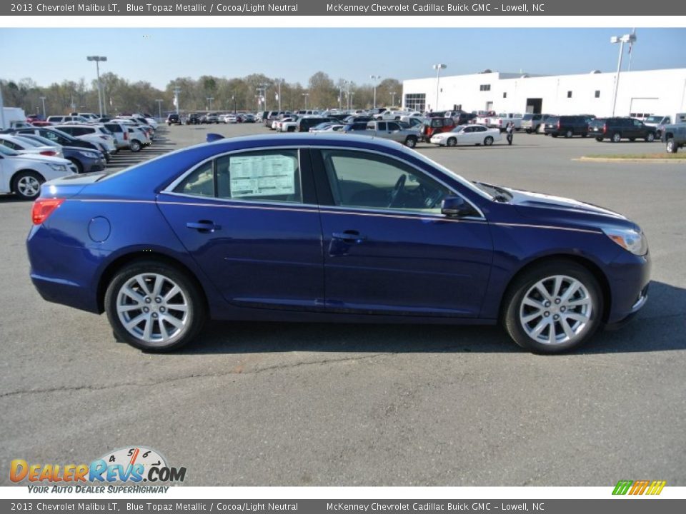 2013 Chevrolet Malibu LT Blue Topaz Metallic / Cocoa/Light Neutral Photo #6