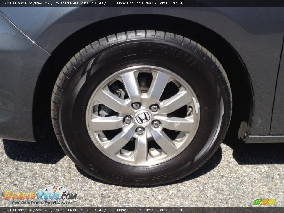 2010 Honda Odyssey EX-L Polished Metal Metallic / Gray Photo #3