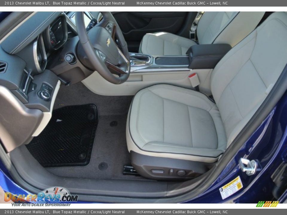 2013 Chevrolet Malibu LT Blue Topaz Metallic / Cocoa/Light Neutral Photo #8