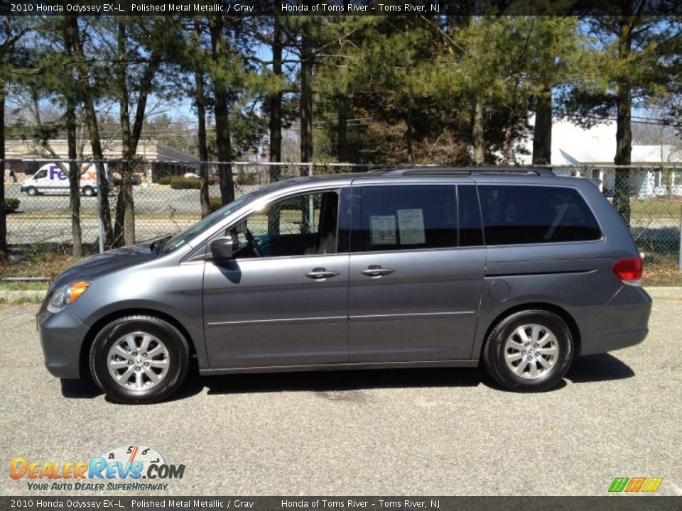 2010 Honda Odyssey EX-L Polished Metal Metallic / Gray Photo #4