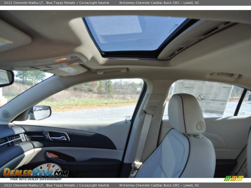 2013 Chevrolet Malibu LT Blue Topaz Metallic / Cocoa/Light Neutral Photo #10