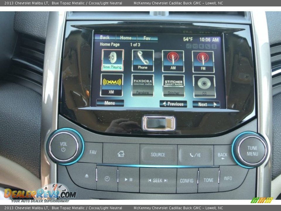 2013 Chevrolet Malibu LT Blue Topaz Metallic / Cocoa/Light Neutral Photo #13