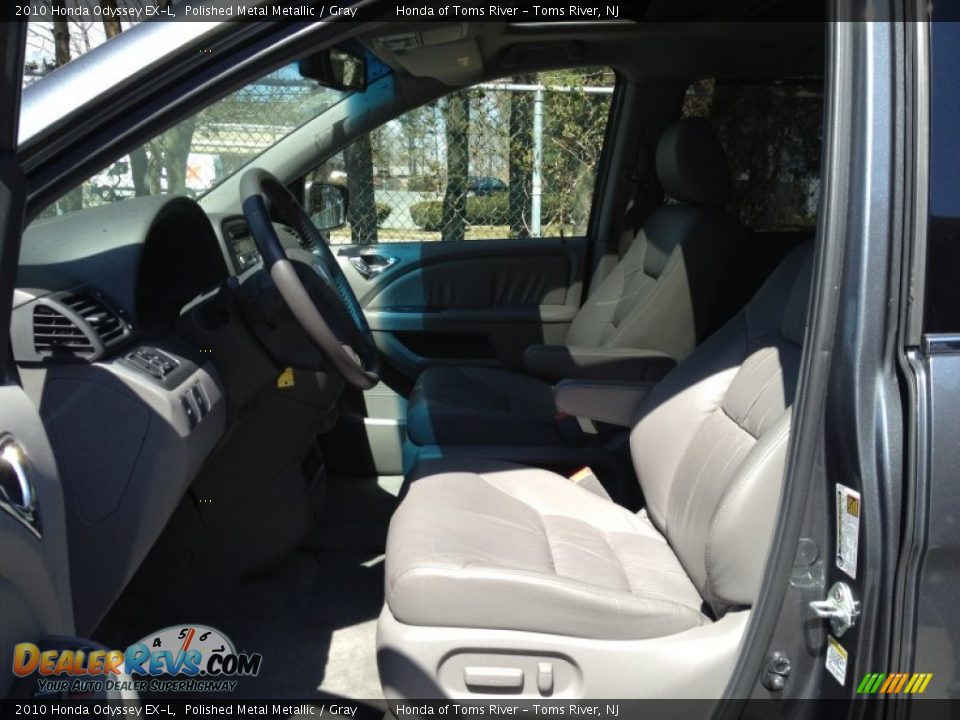 2010 Honda Odyssey EX-L Polished Metal Metallic / Gray Photo #10