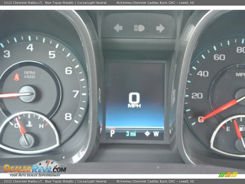 2013 Chevrolet Malibu LT Blue Topaz Metallic / Cocoa/Light Neutral Photo #16