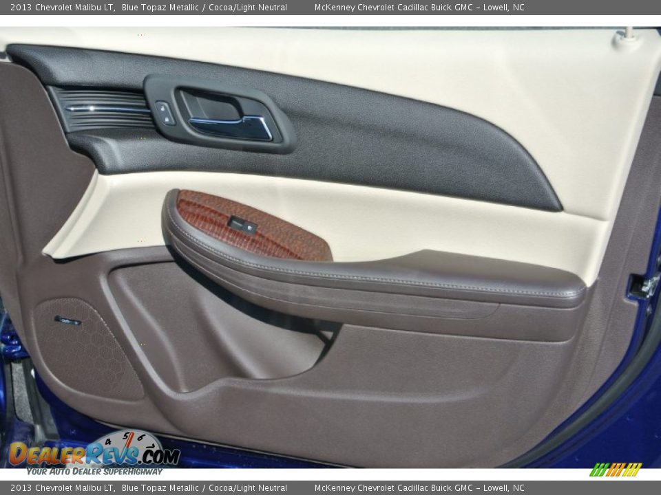 2013 Chevrolet Malibu LT Blue Topaz Metallic / Cocoa/Light Neutral Photo #20