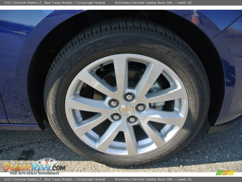 2013 Chevrolet Malibu LT Blue Topaz Metallic / Cocoa/Light Neutral Photo #21