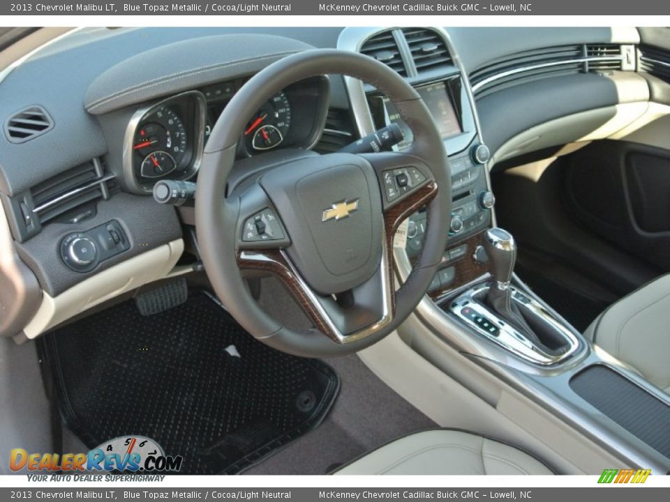 2013 Chevrolet Malibu LT Blue Topaz Metallic / Cocoa/Light Neutral Photo #23