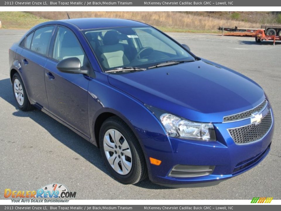 2013 Chevrolet Cruze LS Blue Topaz Metallic / Jet Black/Medium Titanium Photo #2