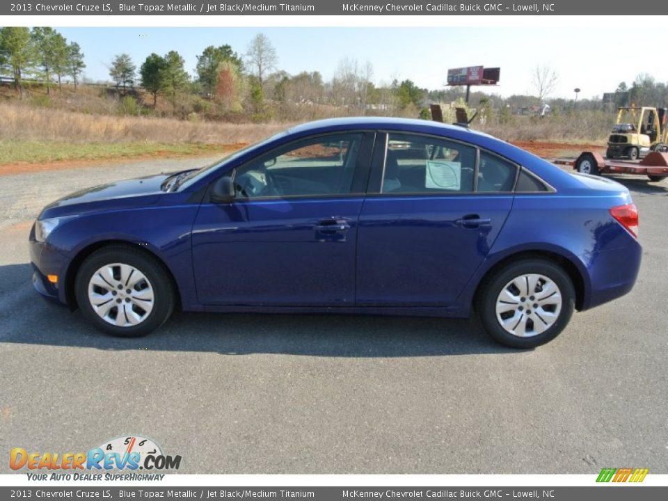 2013 Chevrolet Cruze LS Blue Topaz Metallic / Jet Black/Medium Titanium Photo #3