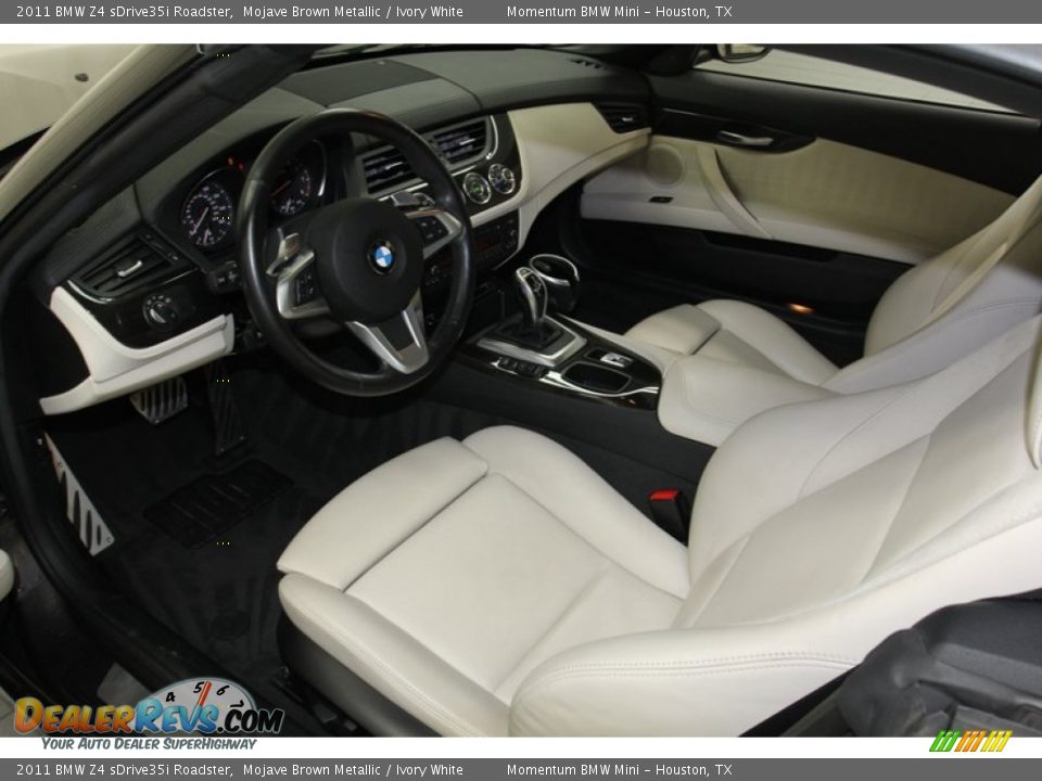 Ivory White Interior - 2011 BMW Z4 sDrive35i Roadster Photo #14