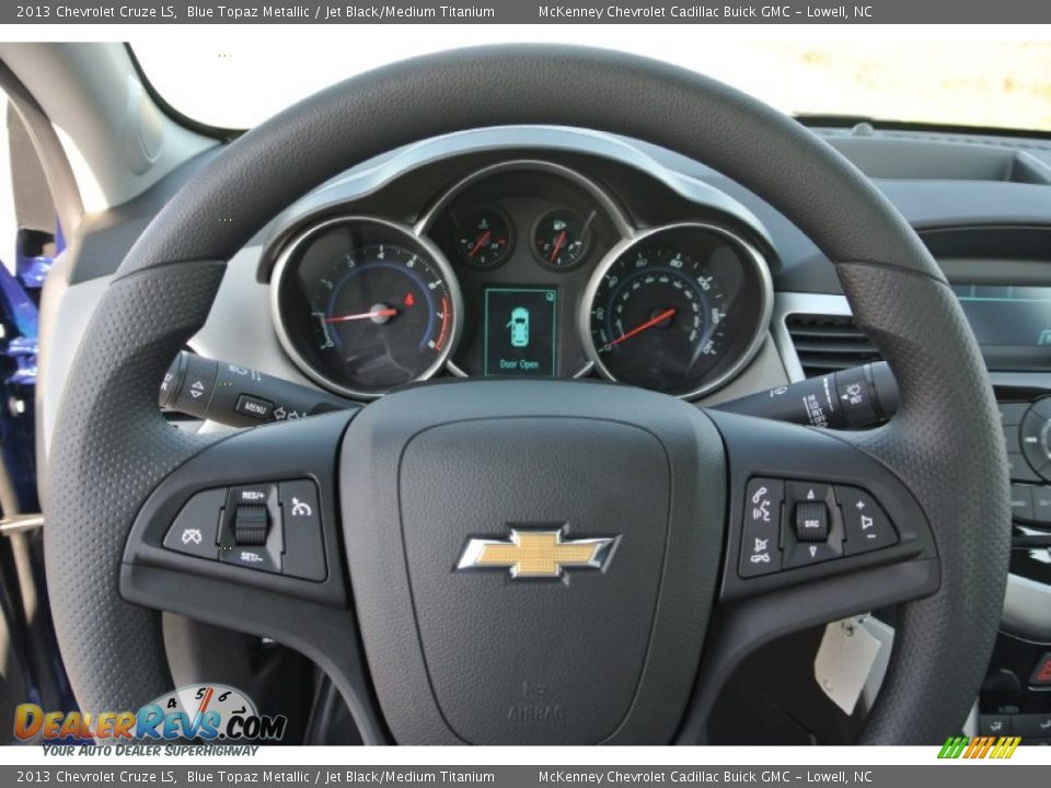 2013 Chevrolet Cruze LS Blue Topaz Metallic / Jet Black/Medium Titanium Photo #13