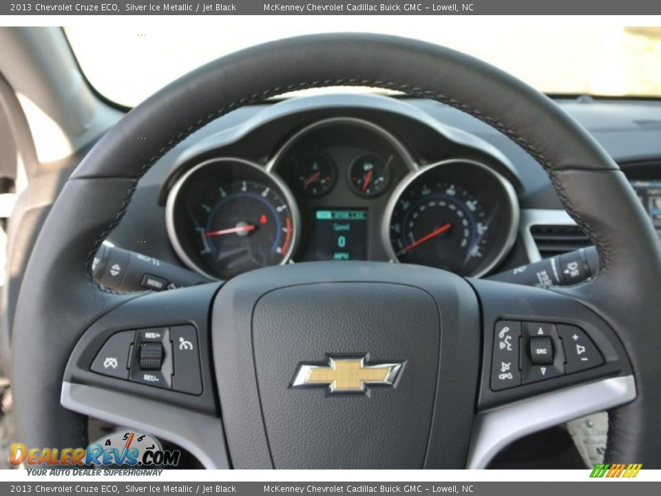 2013 Chevrolet Cruze ECO Silver Ice Metallic / Jet Black Photo #14