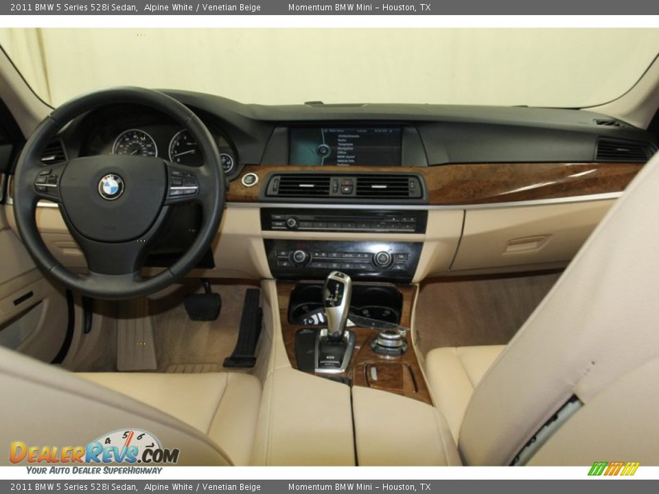 2011 BMW 5 Series 528i Sedan Alpine White / Venetian Beige Photo #4
