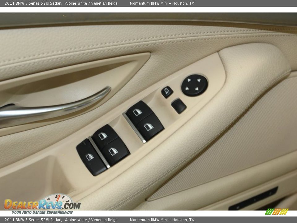 2011 BMW 5 Series 528i Sedan Alpine White / Venetian Beige Photo #16