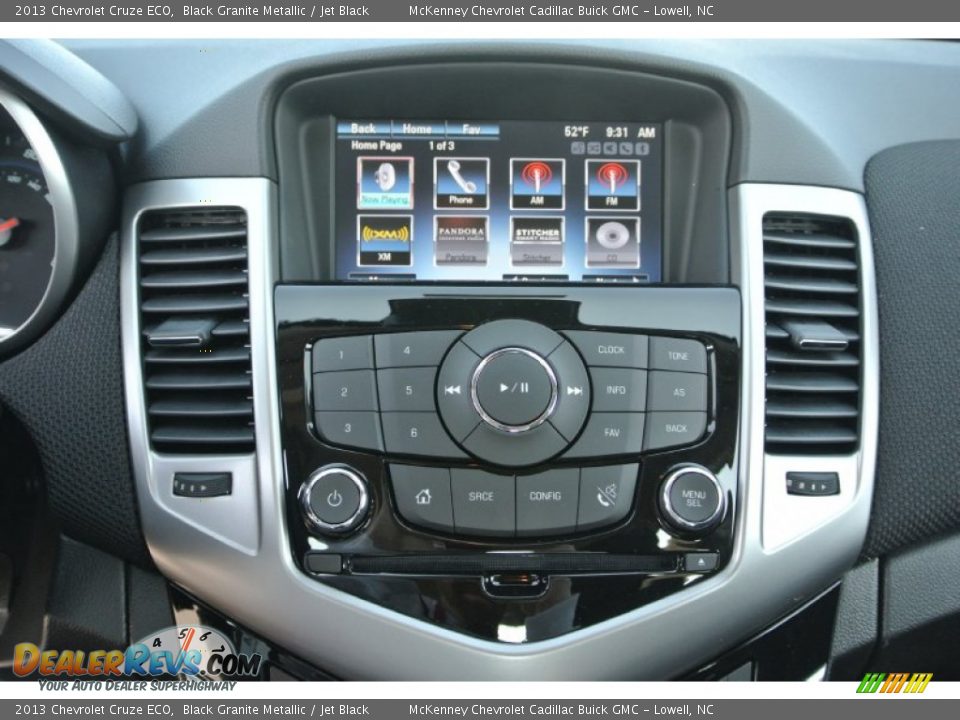 2013 Chevrolet Cruze ECO Black Granite Metallic / Jet Black Photo #12