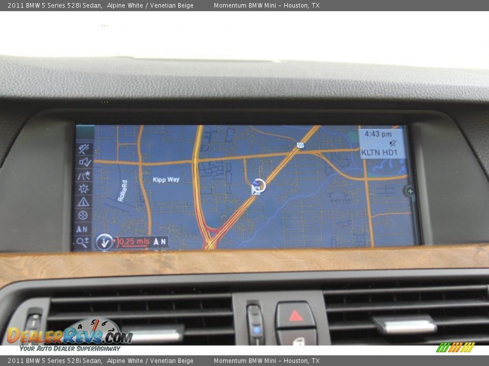 2011 BMW 5 Series 528i Sedan Alpine White / Venetian Beige Photo #22