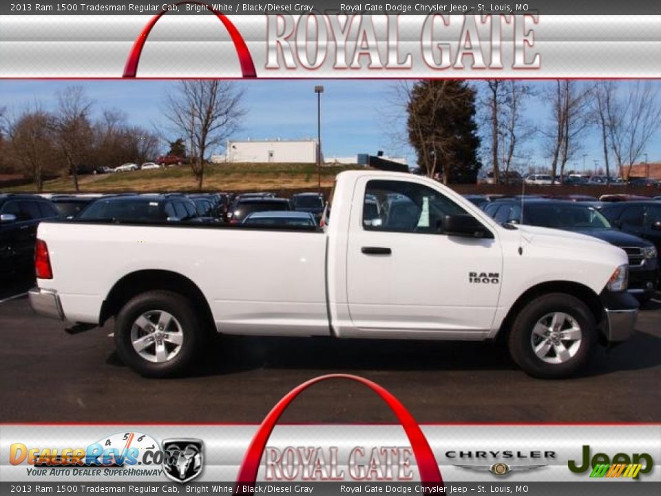 2013 Ram 1500 Tradesman Regular Cab Bright White / Black/Diesel Gray Photo #1