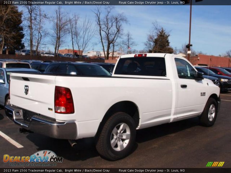 2013 Ram 1500 Tradesman Regular Cab Bright White / Black/Diesel Gray Photo #3