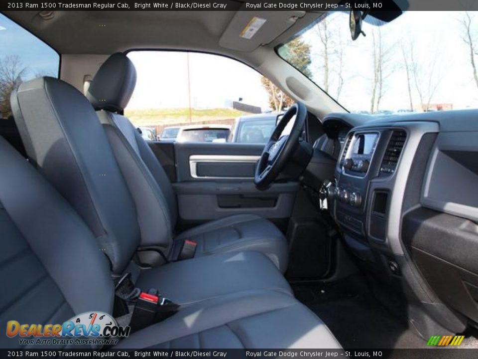 2013 Ram 1500 Tradesman Regular Cab Bright White / Black/Diesel Gray Photo #4