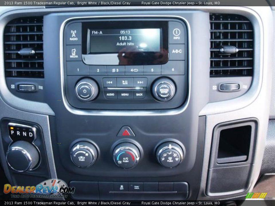 2013 Ram 1500 Tradesman Regular Cab Bright White / Black/Diesel Gray Photo #7