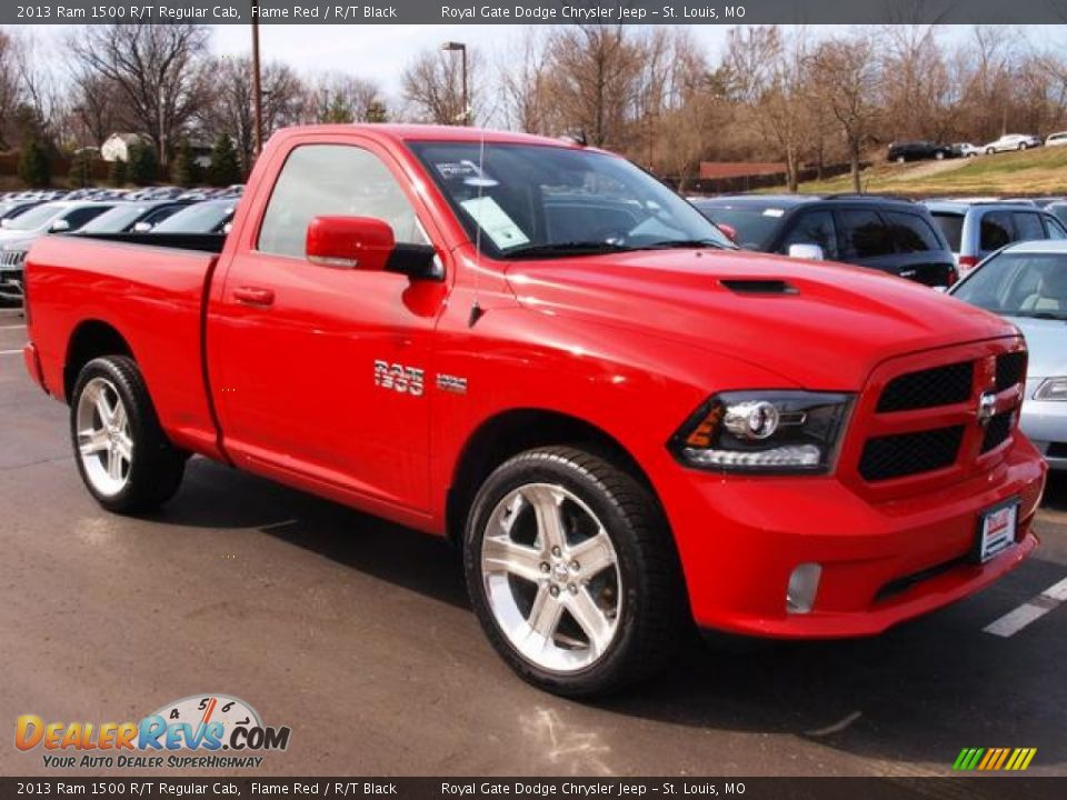 2013 Ram 1500 R/T Regular Cab Flame Red / R/T Black Photo #2