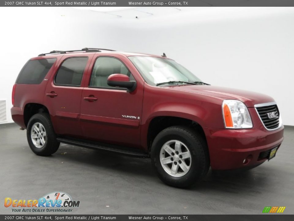 2007 GMC Yukon SLT 4x4 Sport Red Metallic / Light Titanium Photo #3