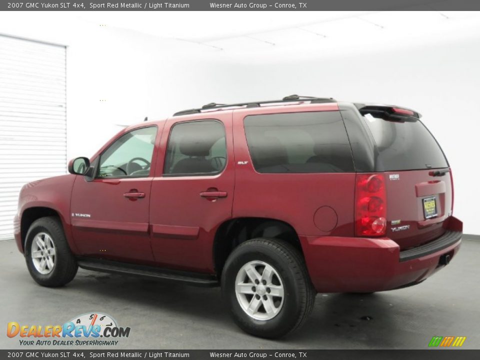 2007 GMC Yukon SLT 4x4 Sport Red Metallic / Light Titanium Photo #6