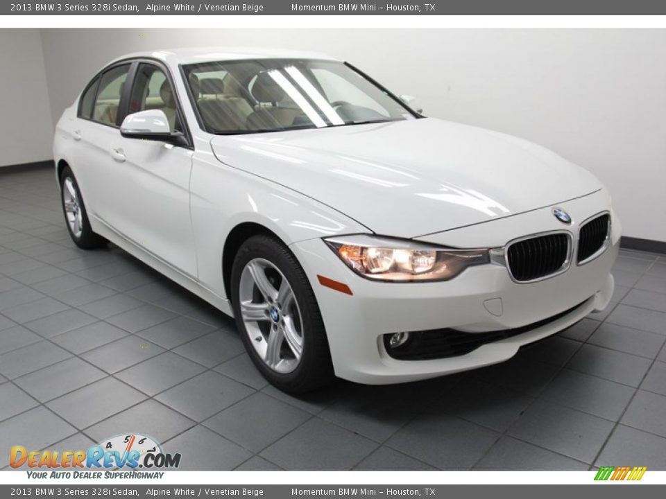 2013 BMW 3 Series 328i Sedan Alpine White / Venetian Beige Photo #1