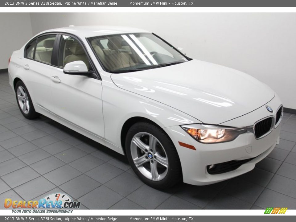 2013 BMW 3 Series 328i Sedan Alpine White / Venetian Beige Photo #6