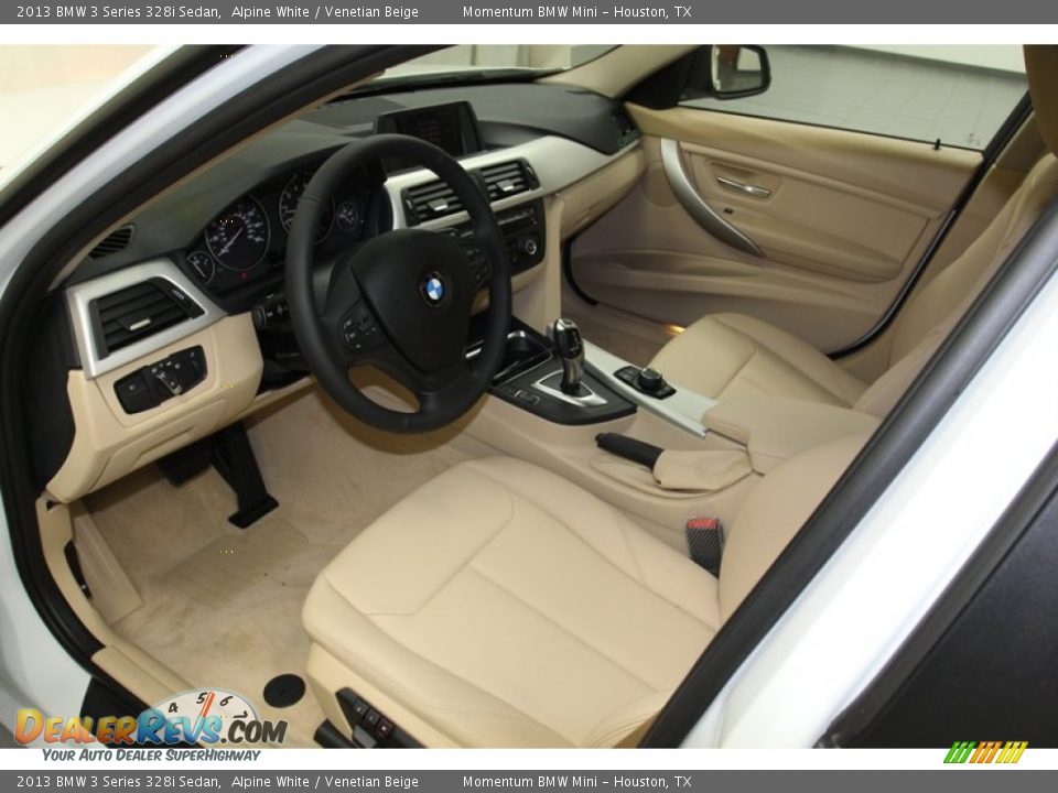 2013 BMW 3 Series 328i Sedan Alpine White / Venetian Beige Photo #9