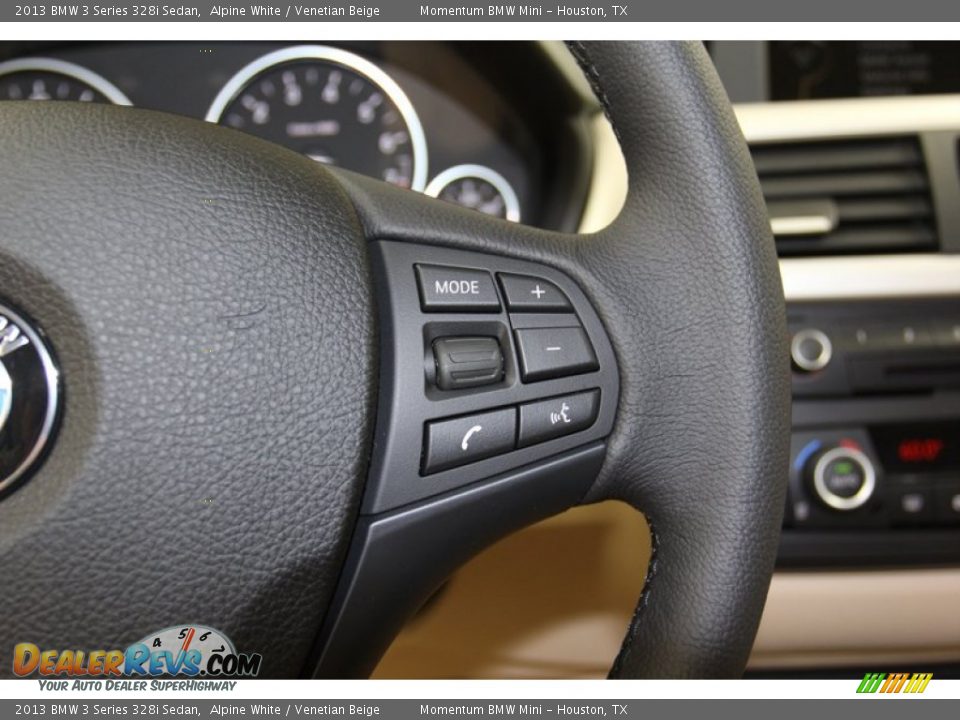 2013 BMW 3 Series 328i Sedan Alpine White / Venetian Beige Photo #22