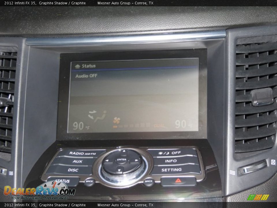 2012 Infiniti FX 35 Graphite Shadow / Graphite Photo #13