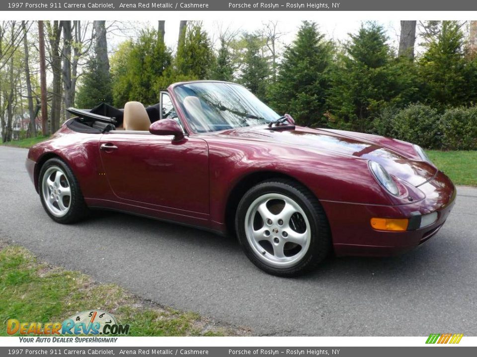 1997 Porsche 911 Carrera Cabriolet Arena Red Metallic / Cashmere Photo #1