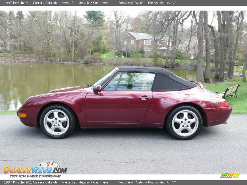 1997 Porsche 911 Carrera Cabriolet Arena Red Metallic / Cashmere Photo #3