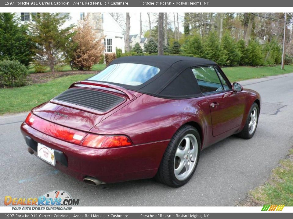 1997 Porsche 911 Carrera Cabriolet Arena Red Metallic / Cashmere Photo #7