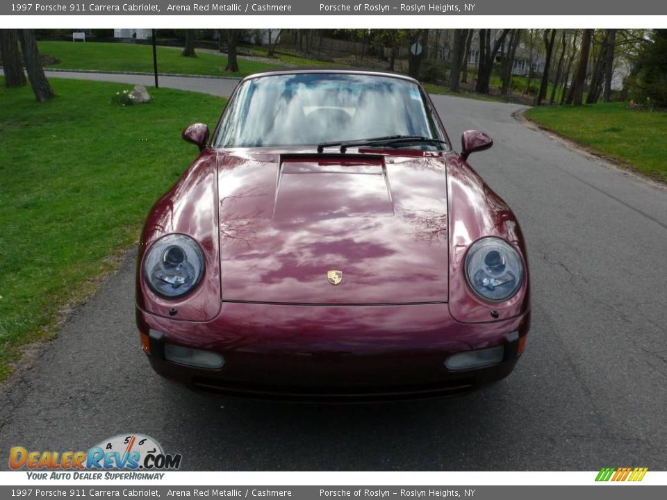1997 Porsche 911 Carrera Cabriolet Arena Red Metallic / Cashmere Photo #8