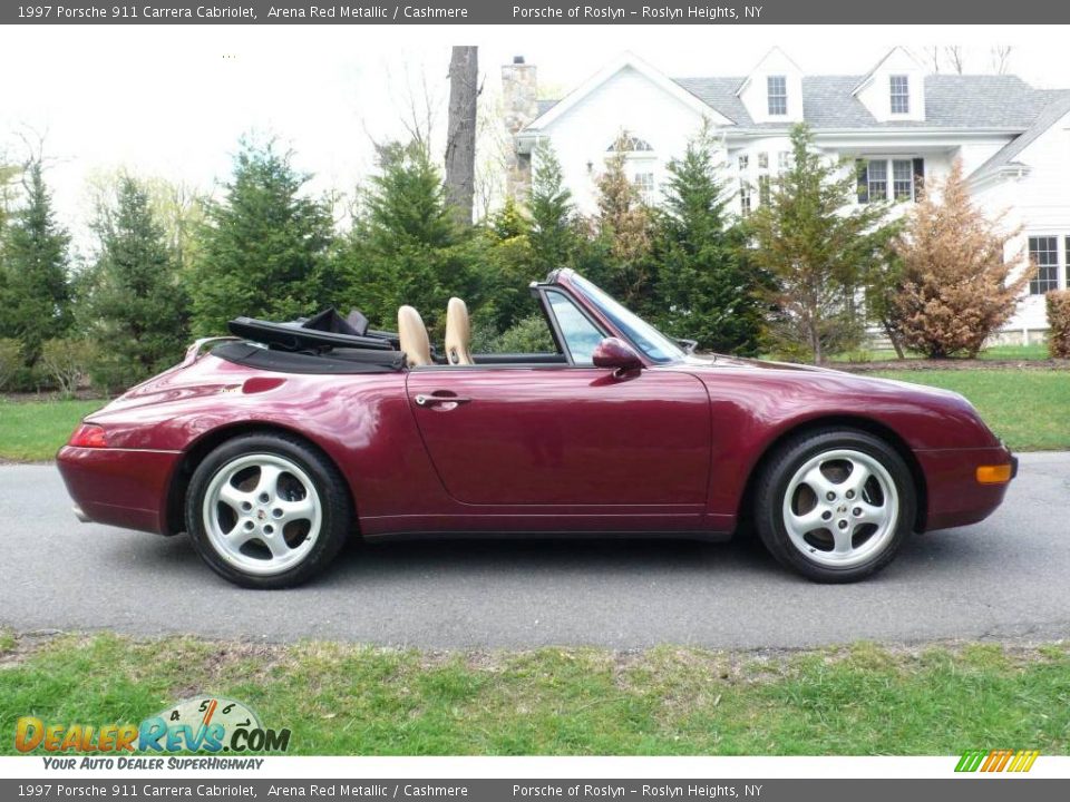 1997 Porsche 911 Carrera Cabriolet Arena Red Metallic / Cashmere Photo #9