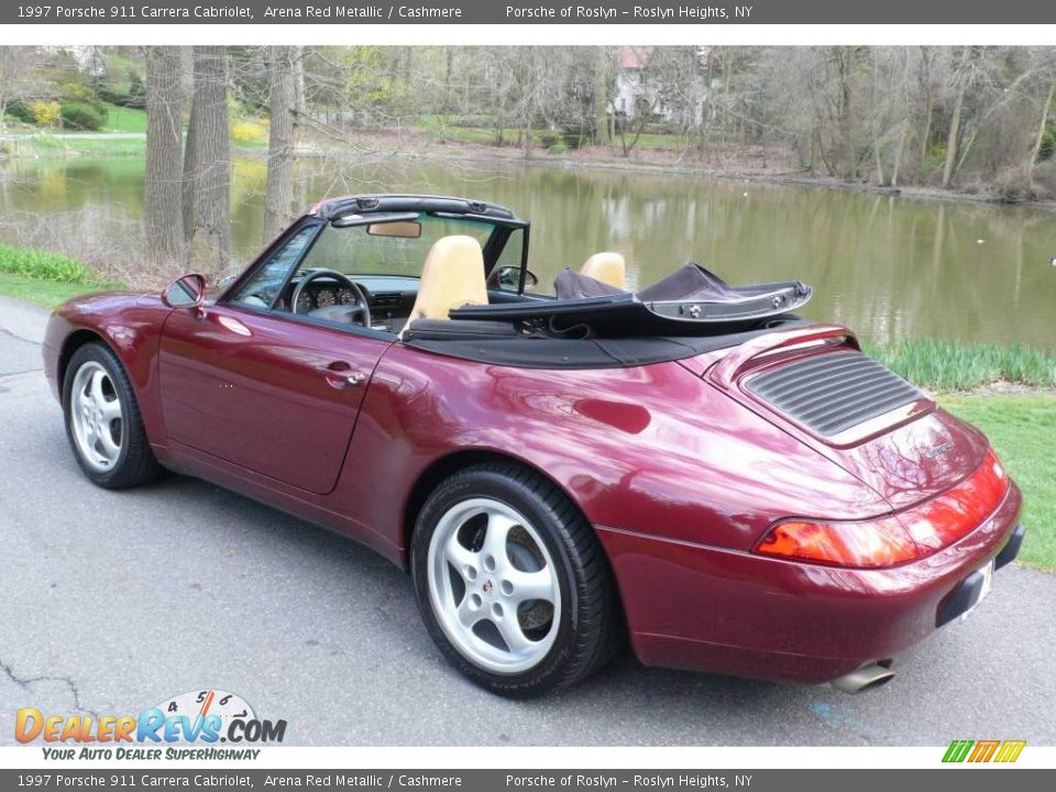 1997 Porsche 911 Carrera Cabriolet Arena Red Metallic / Cashmere Photo #11
