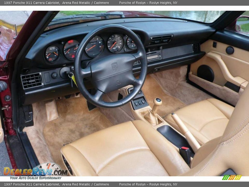 1997 Porsche 911 Carrera Cabriolet Arena Red Metallic / Cashmere Photo #14