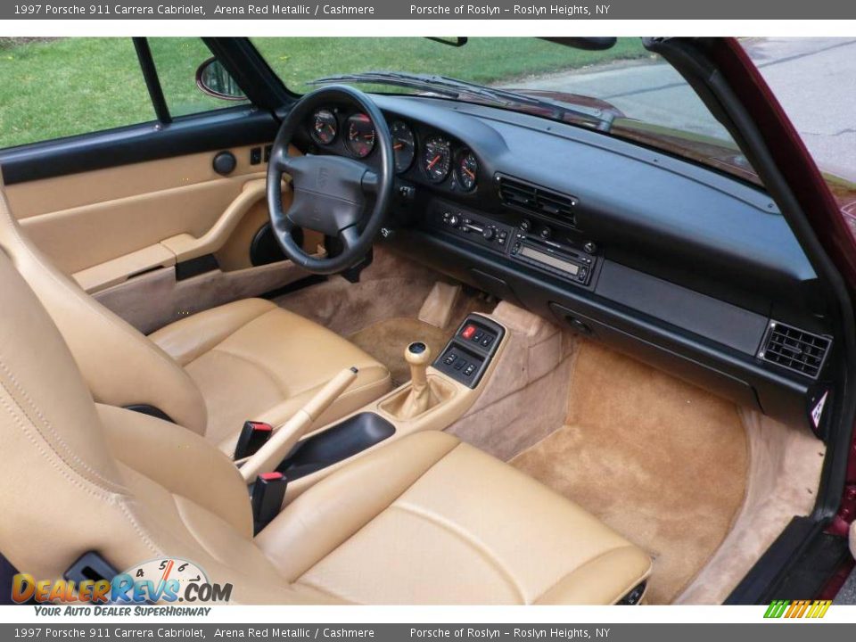 1997 Porsche 911 Carrera Cabriolet Arena Red Metallic / Cashmere Photo #16