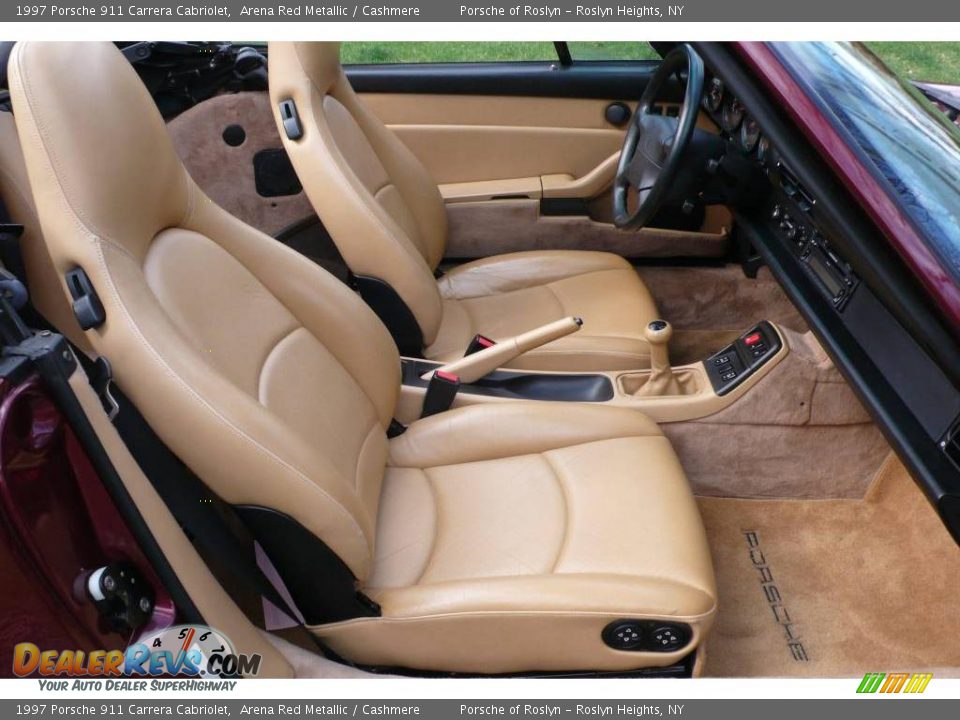 1997 Porsche 911 Carrera Cabriolet Arena Red Metallic / Cashmere Photo #17