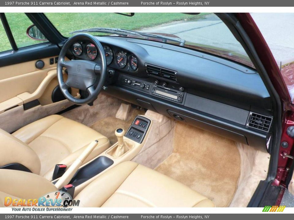 1997 Porsche 911 Carrera Cabriolet Arena Red Metallic / Cashmere Photo #19