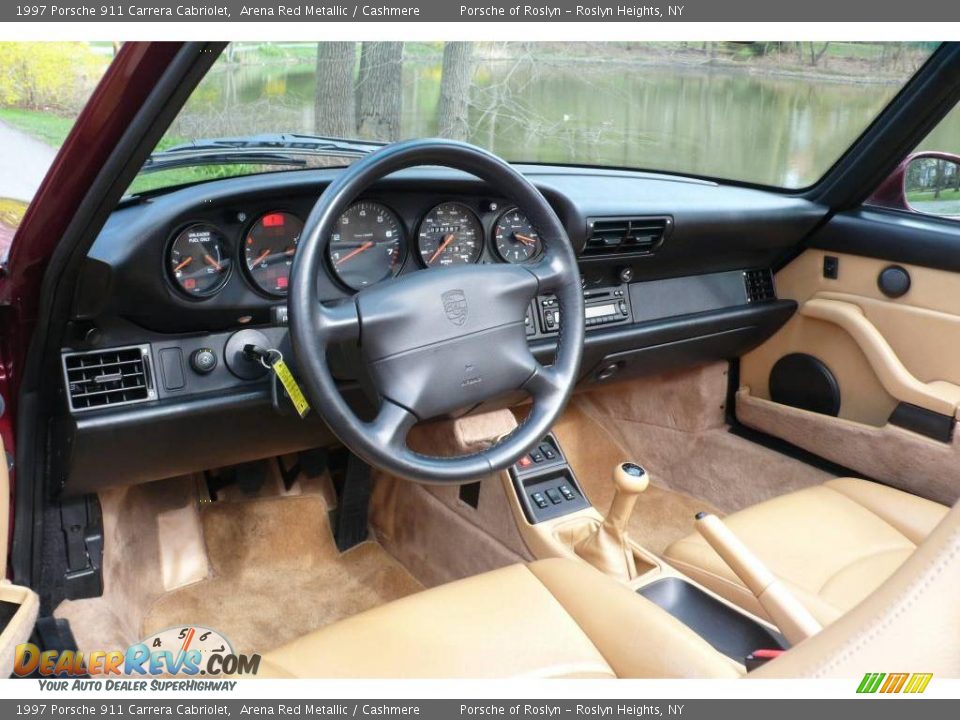 1997 Porsche 911 Carrera Cabriolet Arena Red Metallic / Cashmere Photo #20