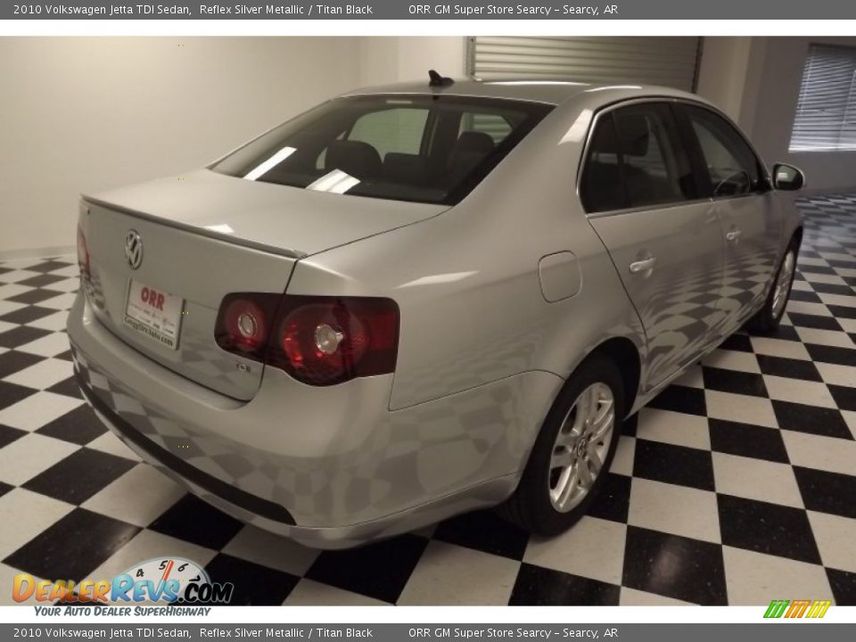 2010 Volkswagen Jetta TDI Sedan Reflex Silver Metallic / Titan Black Photo #5