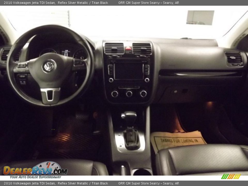 2010 Volkswagen Jetta TDI Sedan Reflex Silver Metallic / Titan Black Photo #9