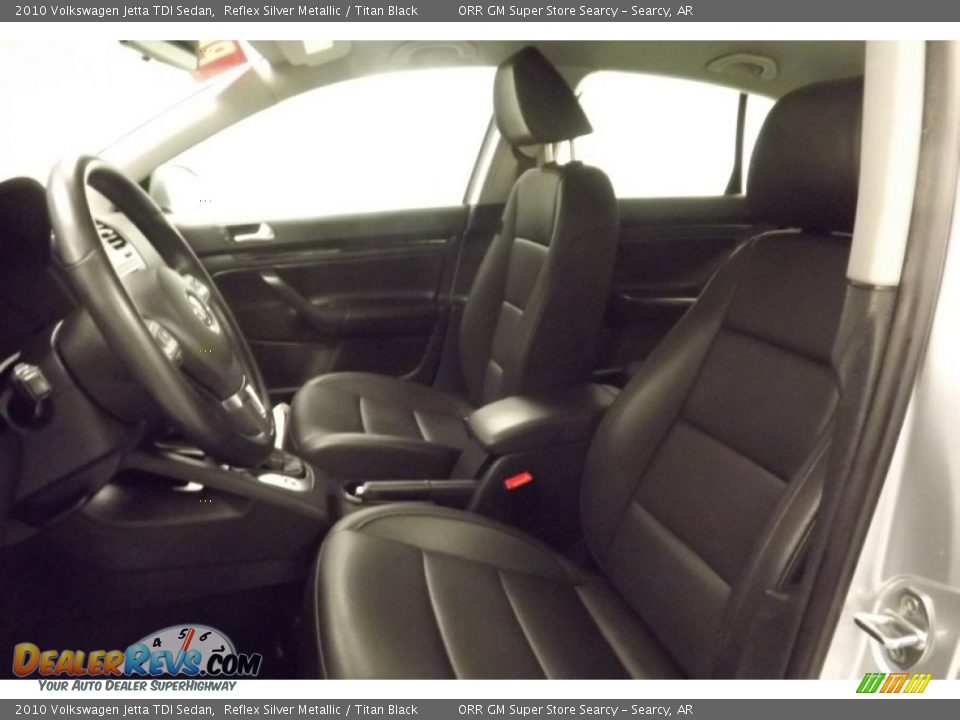 2010 Volkswagen Jetta TDI Sedan Reflex Silver Metallic / Titan Black Photo #11