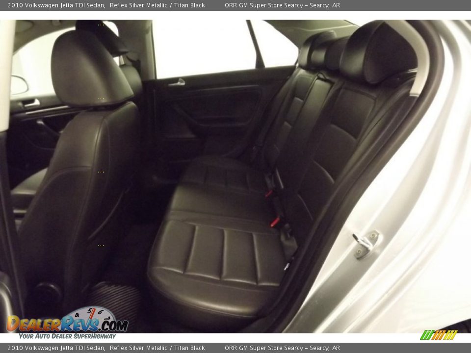 2010 Volkswagen Jetta TDI Sedan Reflex Silver Metallic / Titan Black Photo #14